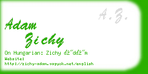 adam zichy business card